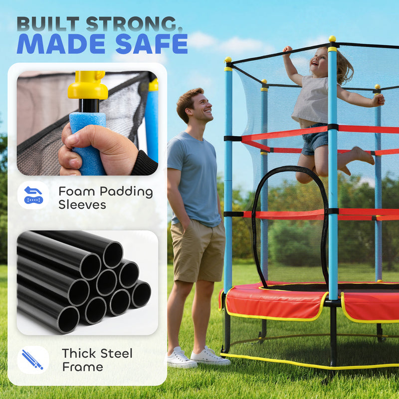 Kids trampoline with enclosure – image 4