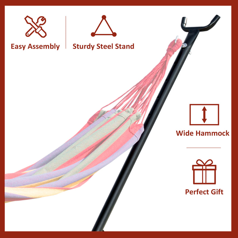 Outsunny 2.9m Universal Hammock Stand Metal Frame Garden Camping Picnic Outdoor Patio Replacement – Stand Only – view 5
