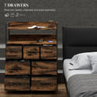 Rustic 7-drawer storage unit – image 4