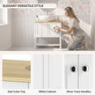 White & oak under sink cabinet – image 6