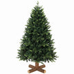 5ft full green artificial Christmas tree on a solid fir wood base