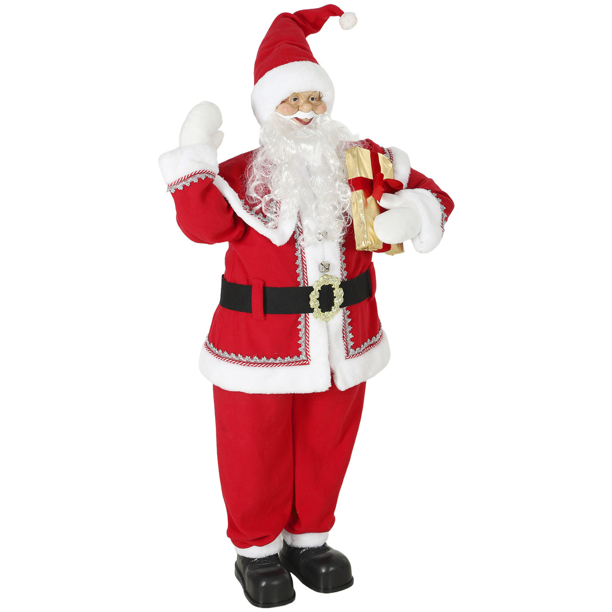 5ft Singing Santa on a white background