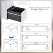 3-drawer steel filing cabinet – image 6
