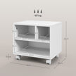 White mobile printer cabinet – image 3