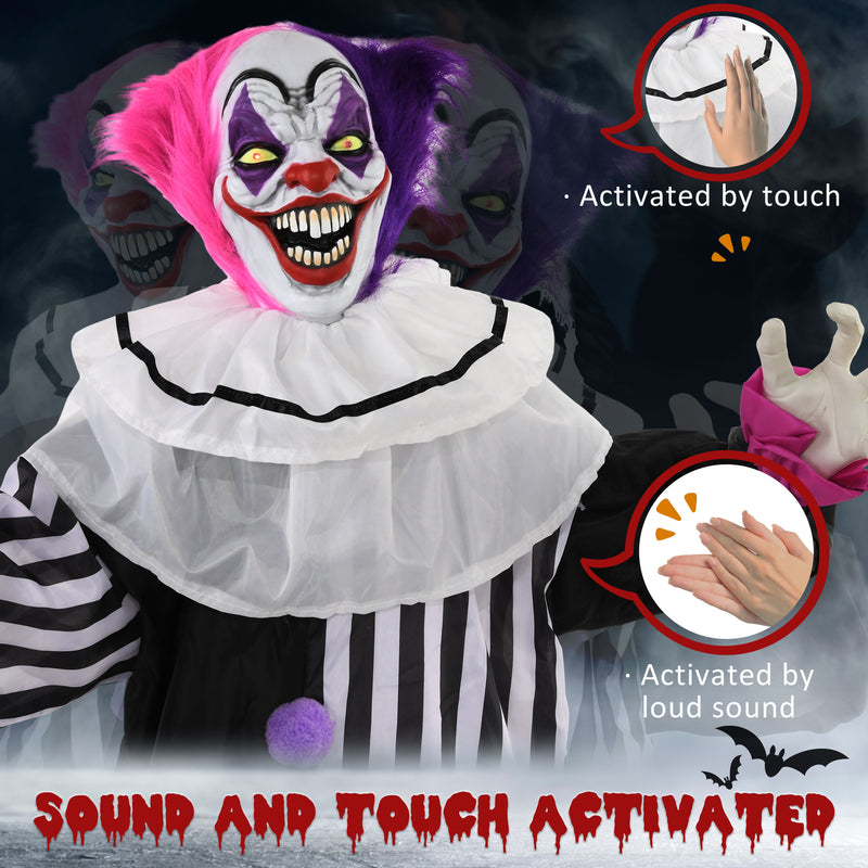 173cm Animated Laughing Clown with Glowing Red Eyes – image 6 of 9