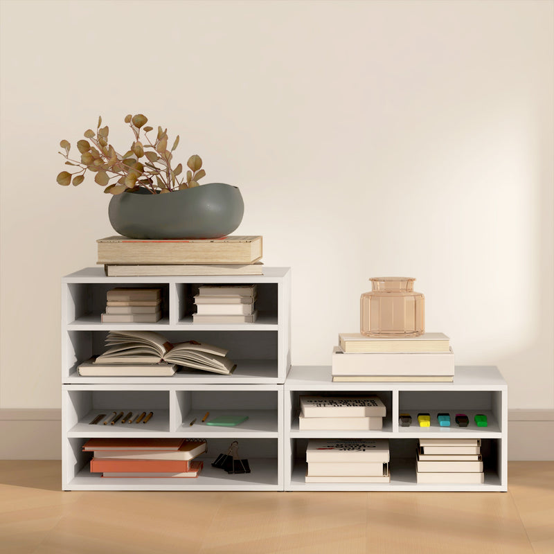 White desktop printer stand – image 6