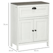 Bathroom floor cabinet with drawer – image 3