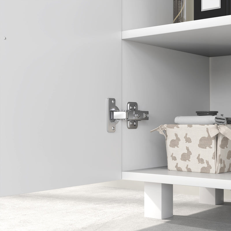 High gloss white under sink cabinet – image 9