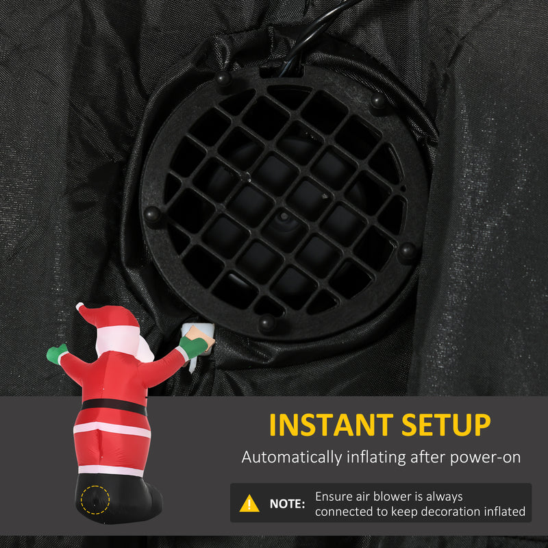 Built-in fan for inflating the display