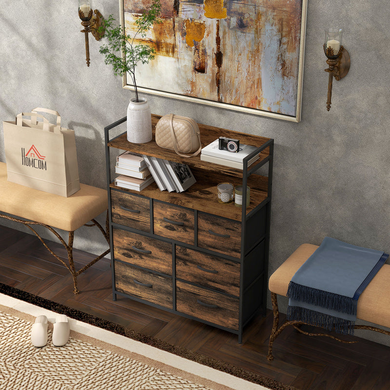 Rustic 7-drawer storage unit – image 10