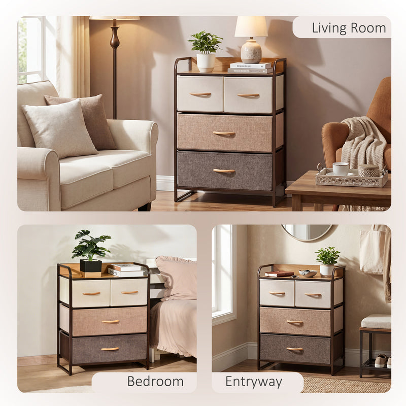 4-drawer fabric dresser – image 7