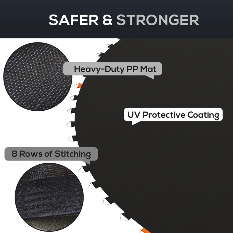 Black 12ft trampoline mat – image 6