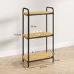 3-tier bamboo bathroom shelf – image 3