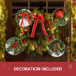 Close-up of pine needles, berries and decorative details