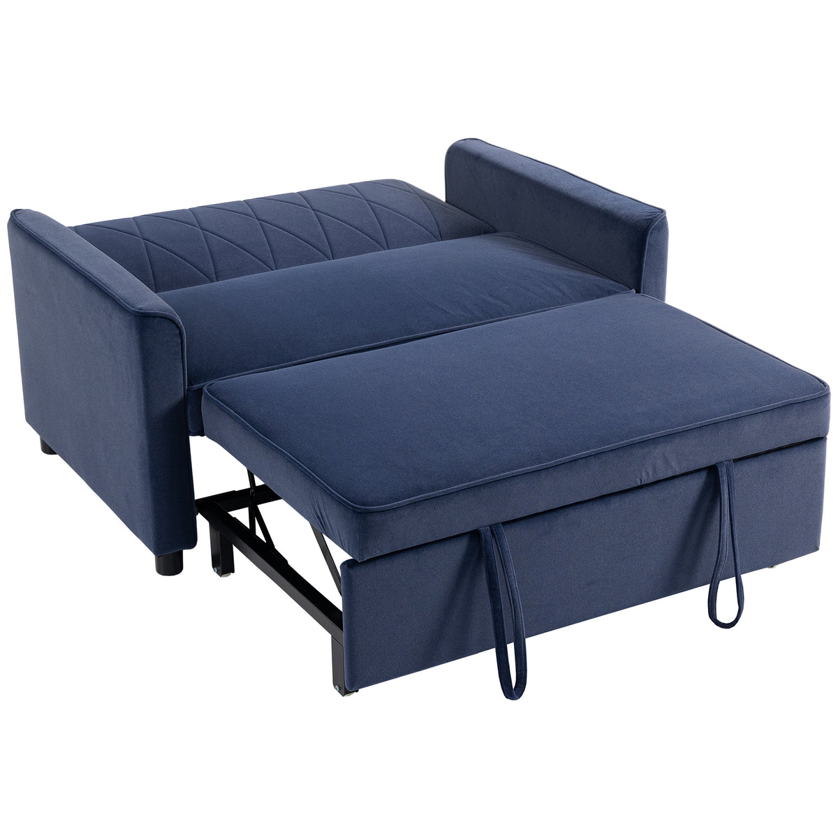 3-in-1 Pull-Out Sofa Bed – Dark Blue