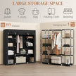 150 cm black fabric wardrobe – image 4