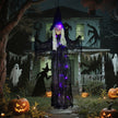 183cm Hanging Witch with Purple LED Lights & Sound – image 8 of 9