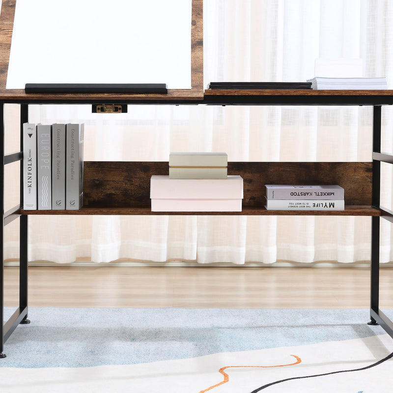 Drafting table with tilting top – image 9