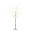 5ft Pre-Lit White Birch Tree on a white background