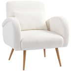 Teddy Fleece Accent Chair - Cream White
