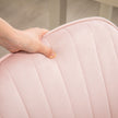 Velvet tub office chair – pink – image 8