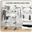 4-tier clothes airer, black – image 5