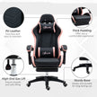 Black & pink reclining gaming chair – image 7