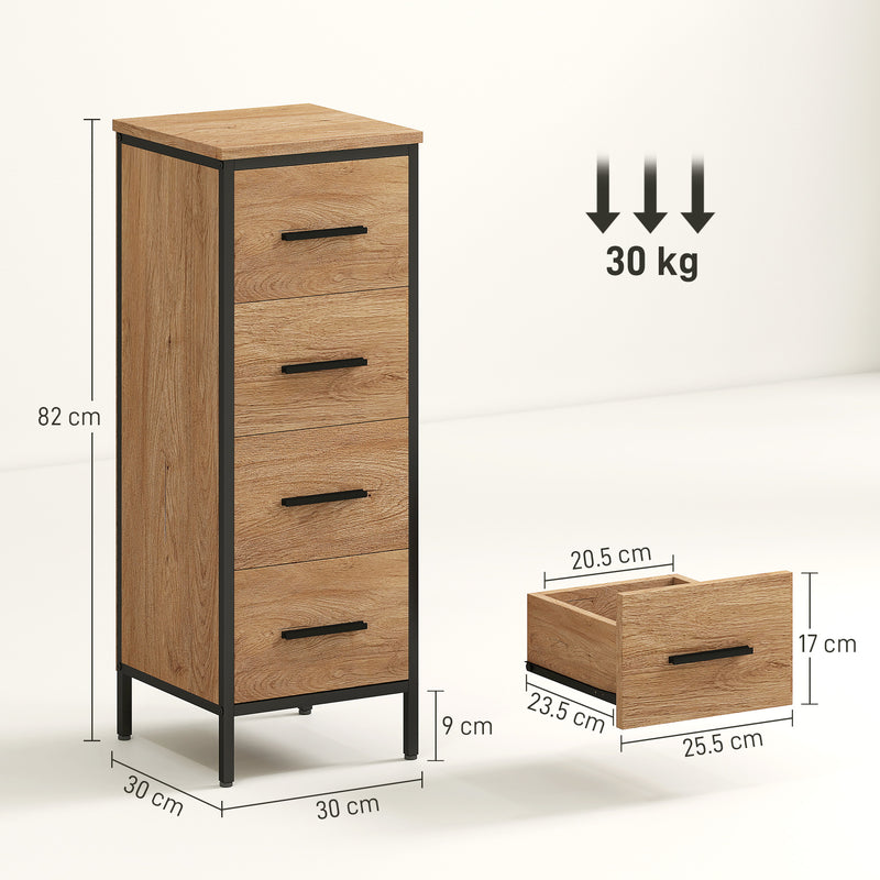 Narrow 4-drawer cabinet – image 3