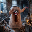 100cm Animated Broken-Back Ghost with Glowing Eyes – image 9 of 9