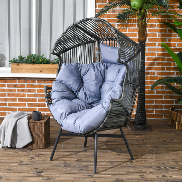 String rattan egg chair – image 2