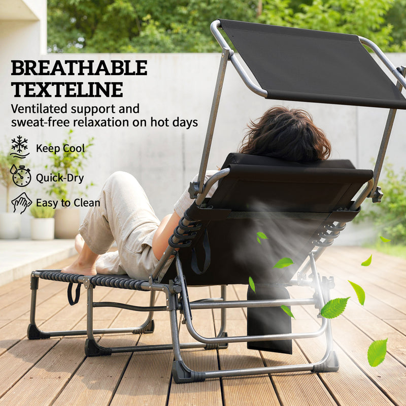Sun loungers with canopy – image 7