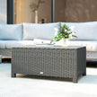 Rattan glass-top coffee table – image 10