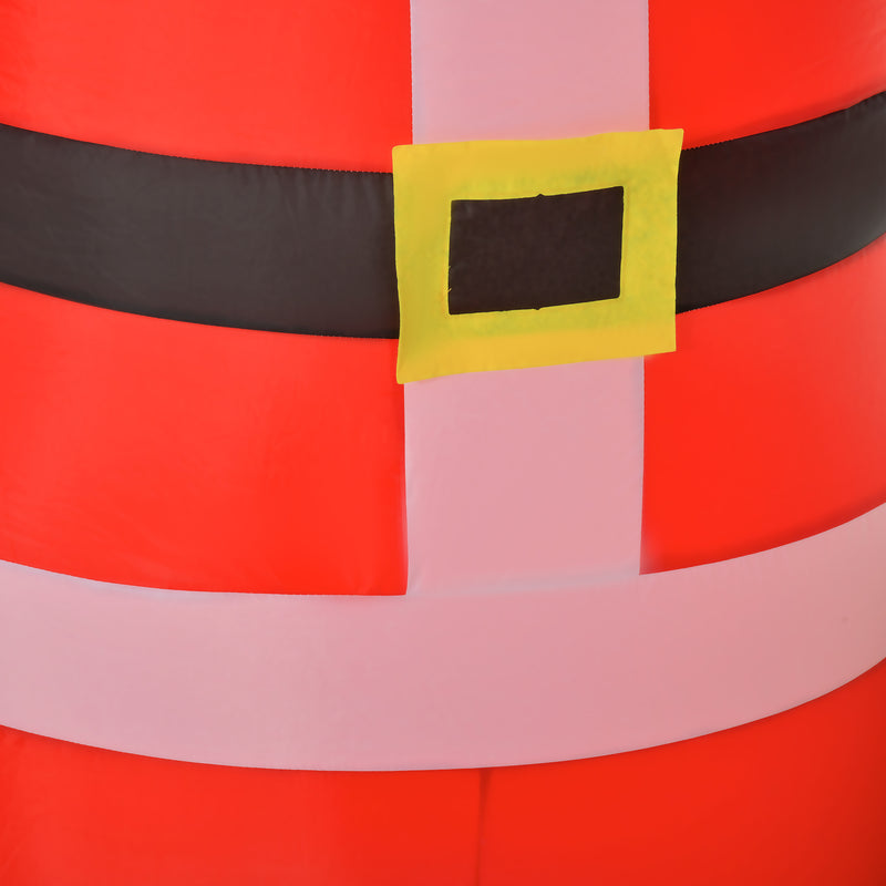 Close-up of a decorative detail on the 7.5ft Santa