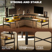 Corner LED desk – black – image 7