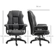Faux leather executive office chair – image 3