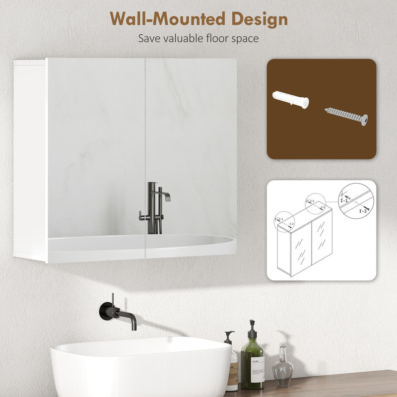 Double-door mirror bathroom cabinet – image 7