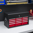 6-Drawer Lockable Steel Tool Chest with Carry Handle – Red – image 2 of 9