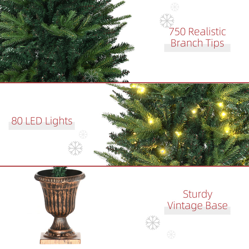 4ft pre-lit Christmas tree with vase base – image 7