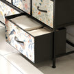 Wide 5-drawer fabric chest of drawers – image 9