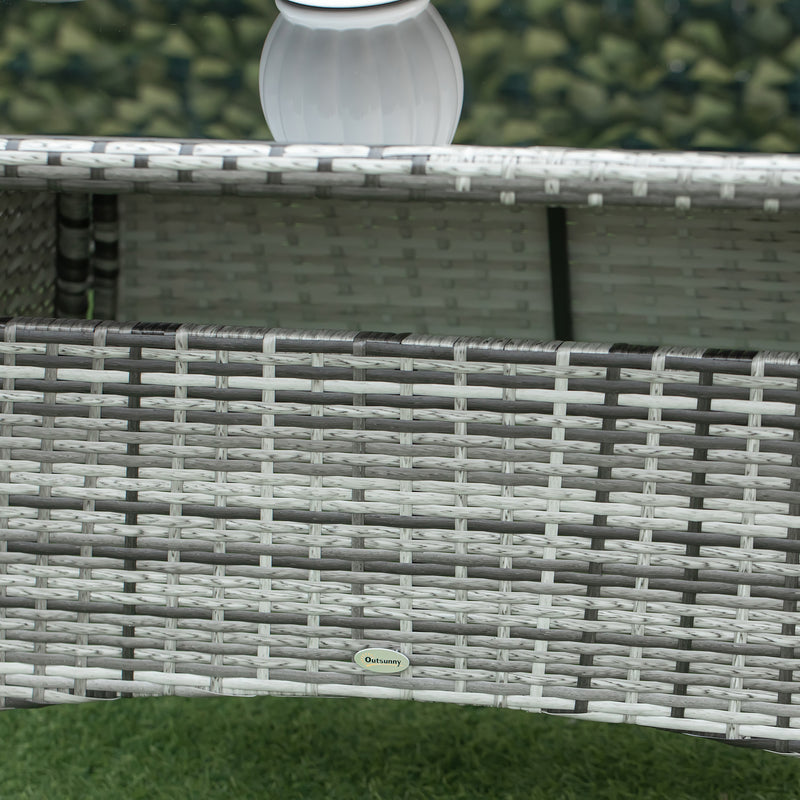 Grey 6-seater rattan dining set – image 9