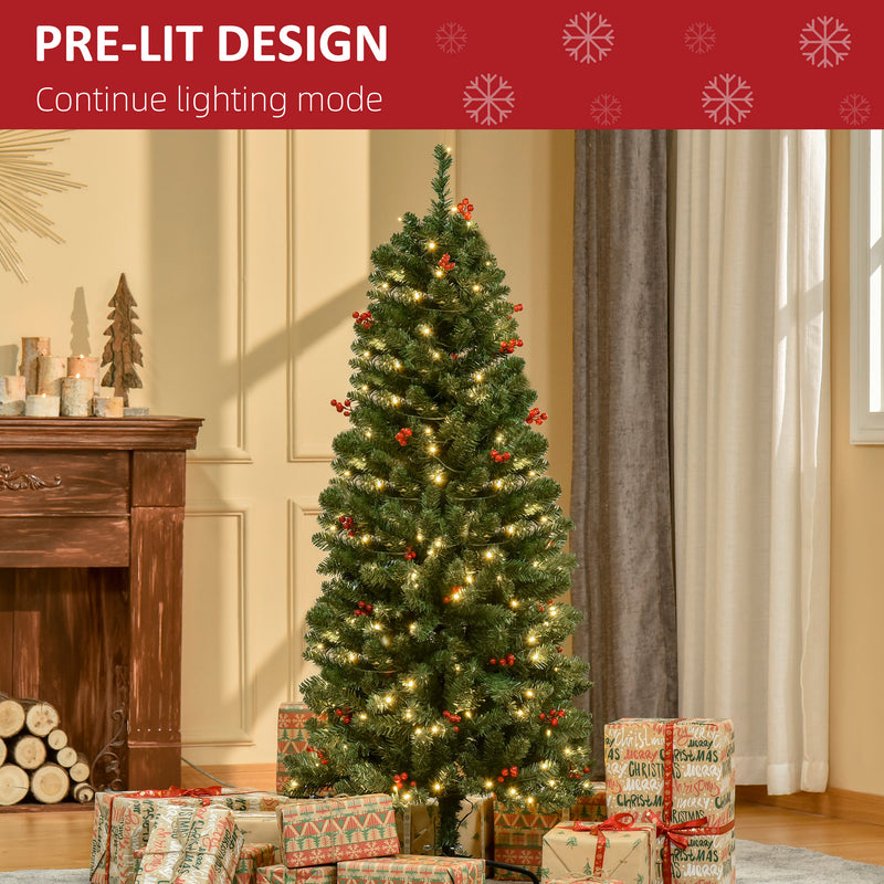5ft pre-lit pencil Christmas tree – image 5