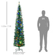 7.5ft pre-lit pencil Christmas tree – image 3