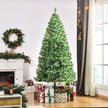 HOMCOM 7FT Indoor Christmas Tree Artificial Decoration Xmas Gift with Metal Stand Branch Tips – view 2