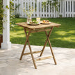 Folding acacia wood garden table – image 2