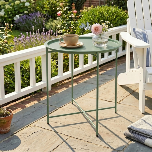 Tray-top garden side table – image 2