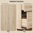 Under-desk 2-drawer filing cabinet – oak – image 6