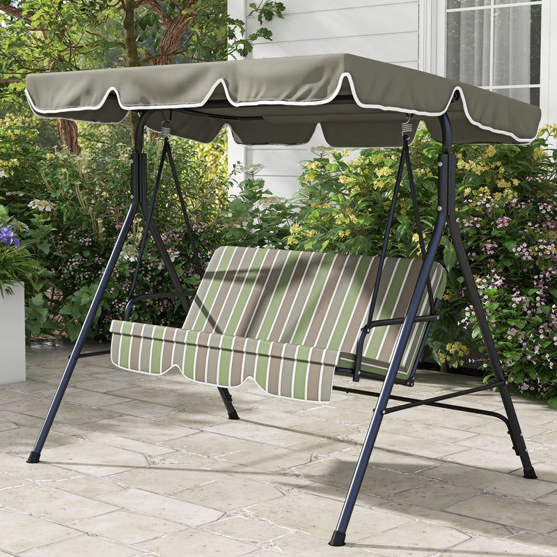 Green & grey swing seat – image 2