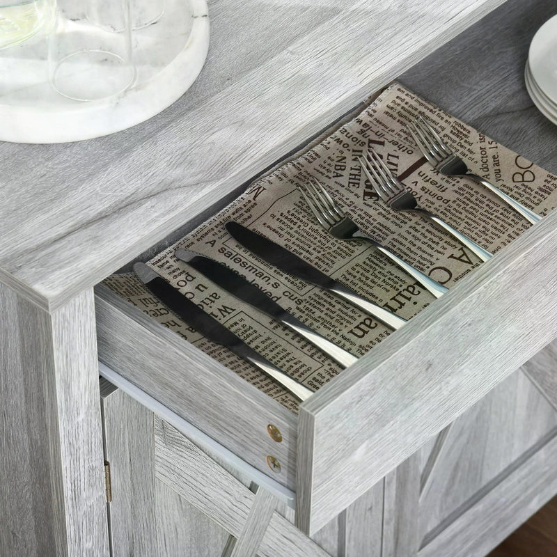 Farmhouse barn door sideboard – image 10