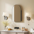 Arched black mirror cabinet – image 10