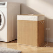 100 L brown two-section laundry basket – image 3